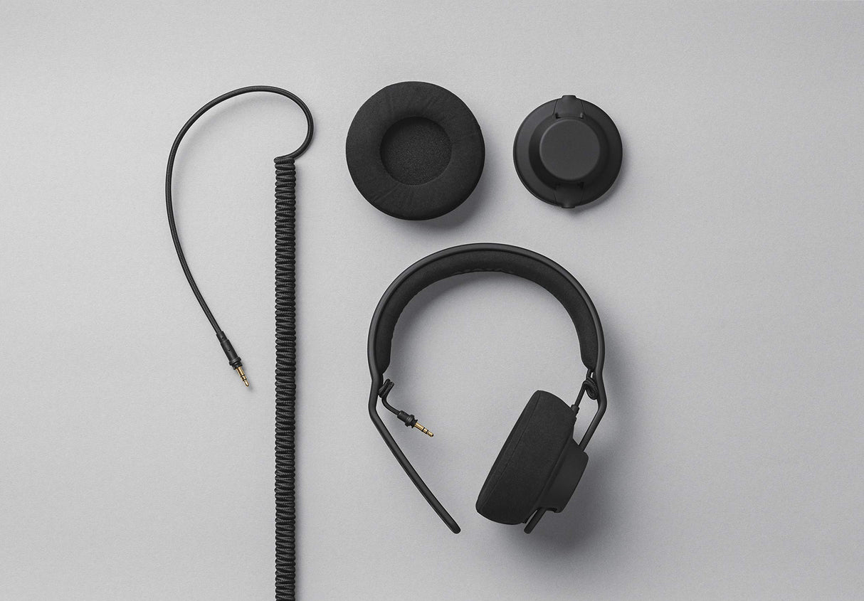 AIAIAI TMA-2 Auriculares Profesionales - Almohadillas EO8 - Alcantara Over Ear (Par), Negro