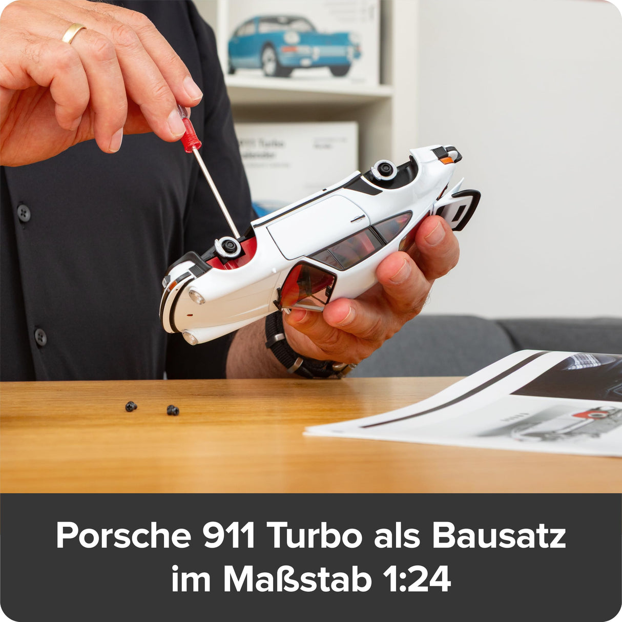 FRANZIS 67221 - Porsche 911 Turbo 1:24 Grand-Prix-Weiß Adventskalender