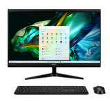 Acer Aspire C24-1800 All in One, Monitor 24" FullHD (Intel Core i5-12450H, 16GB RAM, 512GB SSD, Intel Iris Xe Graphics, Windows 11 Home) Negro, Teclado QWERTY Español y Ratón Inalámbrico
