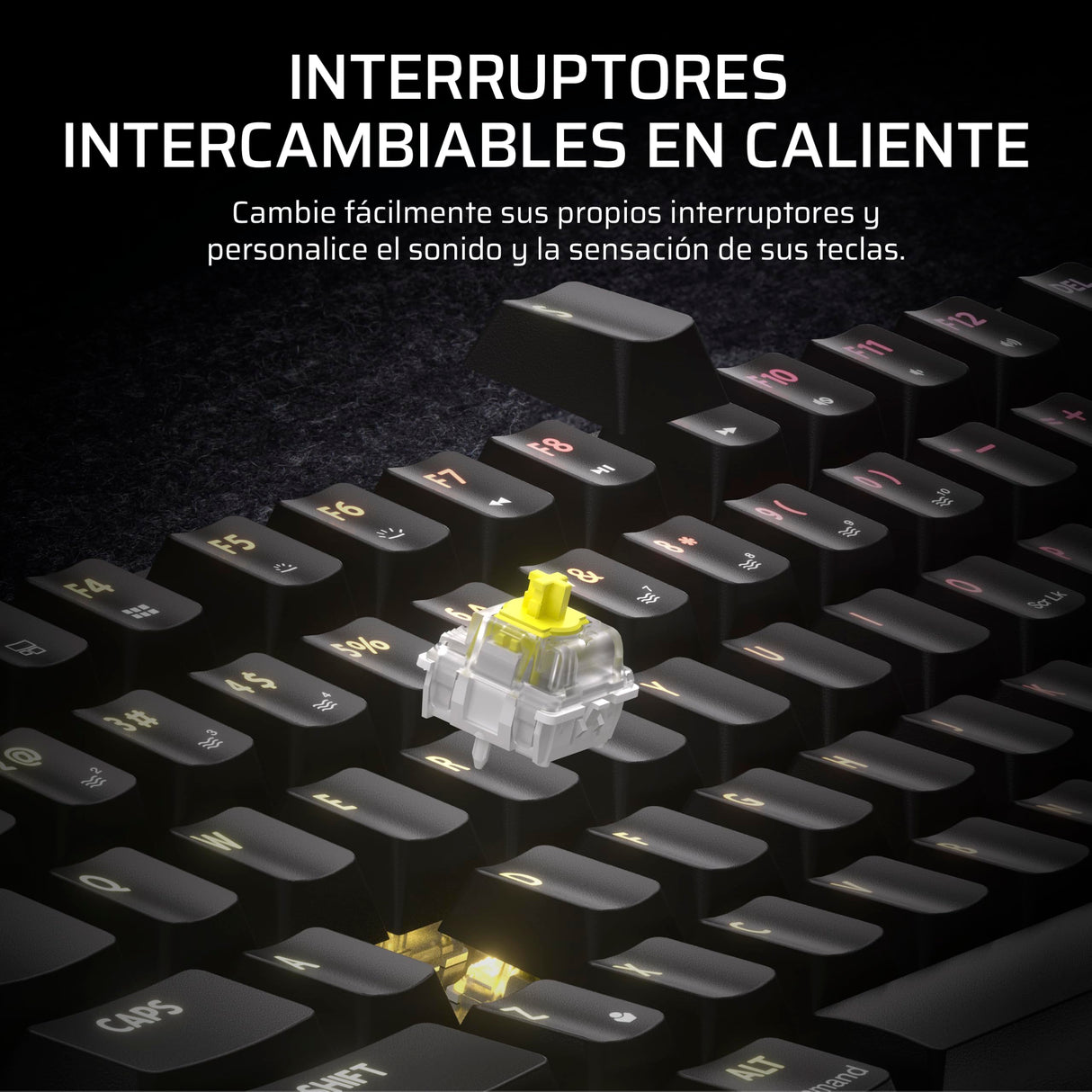 Corsair K65 Plus Wireless 75% RGB Teclado Mecánico para Juegos Intercambiable en Caliente – Interruptores Táctiles MLX Fusion Prelubricados – PBT Keycaps – QWERTY ES – Negro