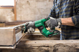 HIKOKI Akku Säbelsäge CR18DMA (18V (2x4,0Ah) Li-ion, Sägehub: 29 mm, Sägen in Holz Ø: 300 mm, Sägen in Rohr Ø: 130 mm, Sägen in Stahl Ø:19 mm,) Liederumfang: Akkus, Ladegrät und Transportkoffer.