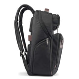 Samsonite Kombi - Mochila de negocios, Negro/Marrón, 17.5 x 12 x 7-Inch, Kombi - Mochila de negocios