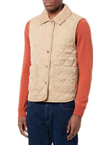 GANT VEST QUILTED WITH CORD DETALLES, caqui oscuro, XL