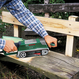 Bosch Home and Garden Set Lijadora de banda, Verde, 750 W y Maletín