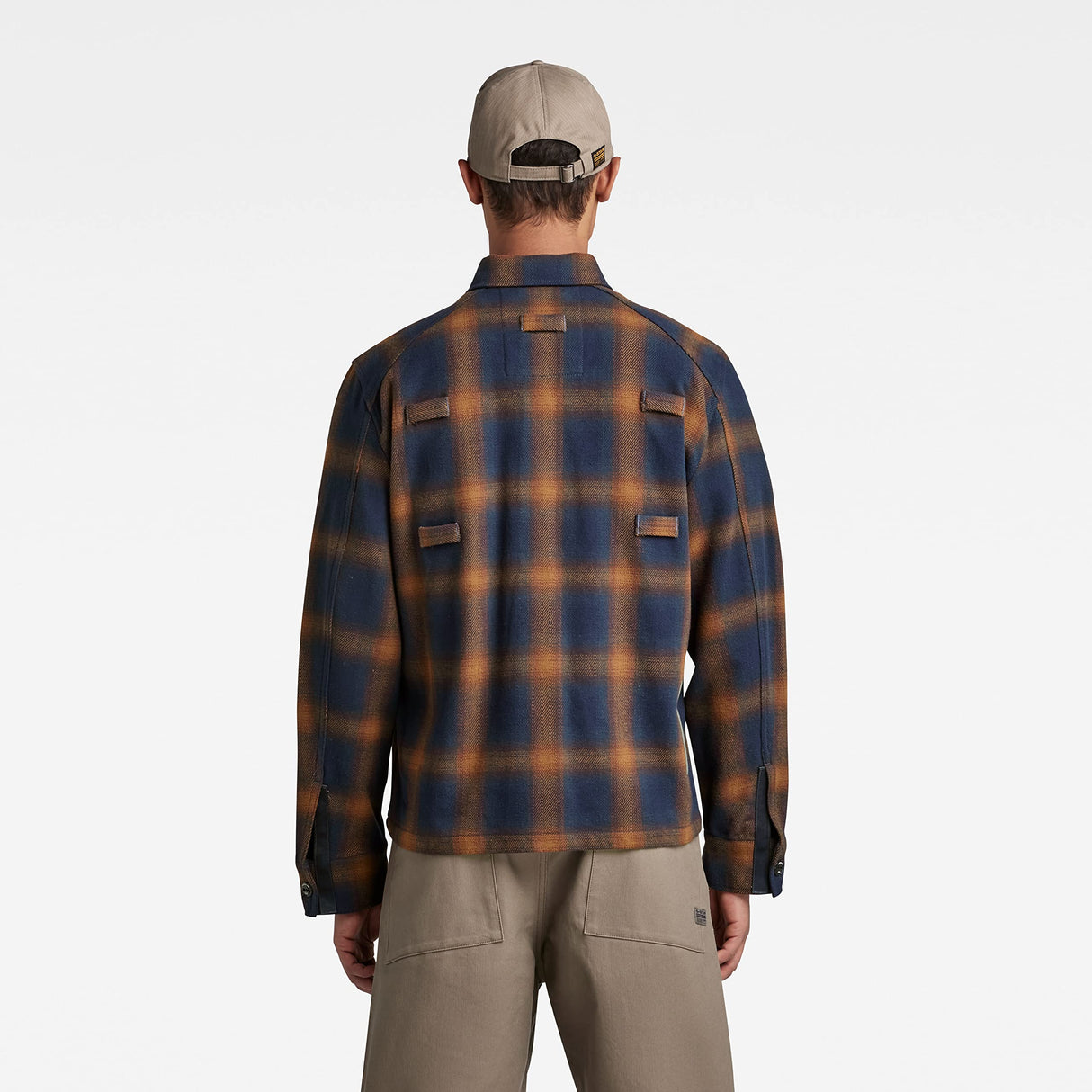 G-Star Para Hombre Sobrecamisa Unisex Pocketony Service, Multicolor (sartho blue blur check D21067-C904-C755), S