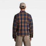 G-Star Para Hombre Sobrecamisa Unisex Pocketony Service, Multicolor (sartho blue blur check D21067-C904-C755), S