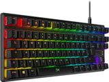 HyperX Alloy Origins Core – Teclado mecánico para juegos RGB, Tenkeyless, interruptores HyperX Red (QWERTZ)