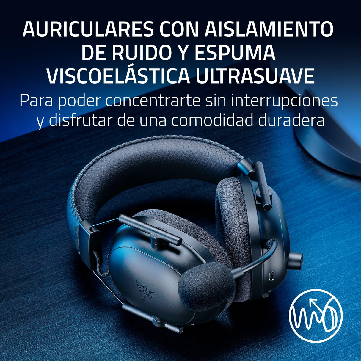 Razer Blackshark V2 Pro (Playstation) - Auriculares Inalámbricos E-Sports para Consola PS5 (Diafragmas Triforce 50mm, HyperSpeed Wireless, Perfil de Audio FPS, Micrófono HyperClear) Negro