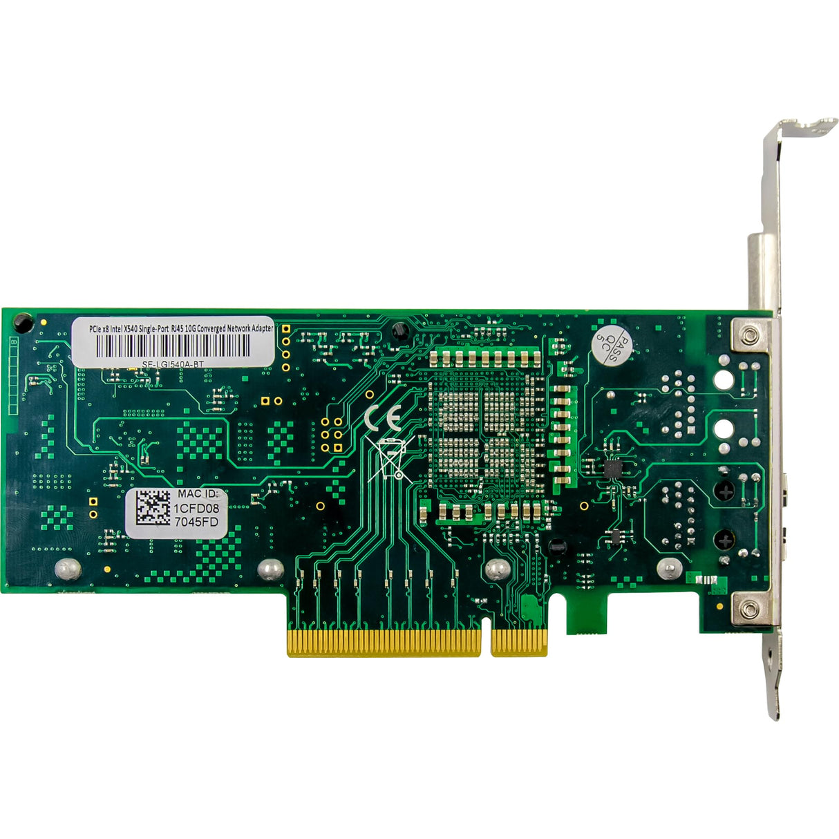InLine® Tarjeta de Red de 10 Gigabit, 1 RJ45 10 GB/s, PCIe x8, Controlador LAN Ethernet de 10 GBASE-T, a Partir de Win 7, Server 2008, Linux 2.6, Incluye Placa de Ranura de Perfil bajo, 51132A