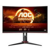 AOC C27G4ZXE Monitor Gaming 27 Pulgadas FHD Curvo, 280Hz, Fast VA, 1 ms GtG, Adaptive Sync., HDR10, FreeSync Premium (1920x1080, 2X HDMI 2.0, 1x DP 1.4), Negro/Gris