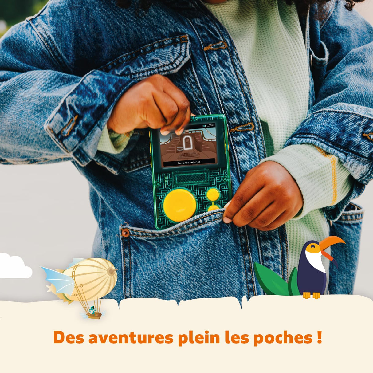 lunii - Caja de Viaje FLAM Jugar los Lobos de Thiercelieux-para niños de 7 a 12 años-2 Libros interactivos de Audio incluidos-Caja de Historias Fabricada en Francia