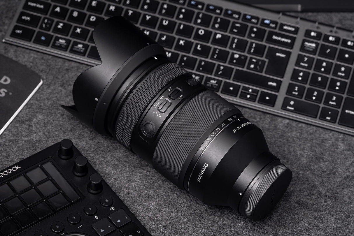 Samyang AF 35-150 mm F2.0-2.8 FE para Sony E- All-in-one lente de zoom con Par Focal , Cinematic Video AF y Dolly Shot Zoom, Custom Switch, protección contra la intemperie