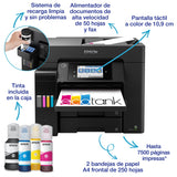 Impresora multifunción EcoTank ET-5855 A4 con depósito de tinta, conexión Wi-Fi y fax
