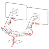 ERGOTRON Side-by-Side - Brazo para Monitor, Plateado
