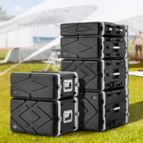 VEVOR 4U Gabinete para Servidor, Profundidad de 361,95 mm, Gabinete para Rack de Servidor con Manija de Construcción ABS, Paneles Frontal y Posterior Desmontables para Amplificadores, Mezcladores