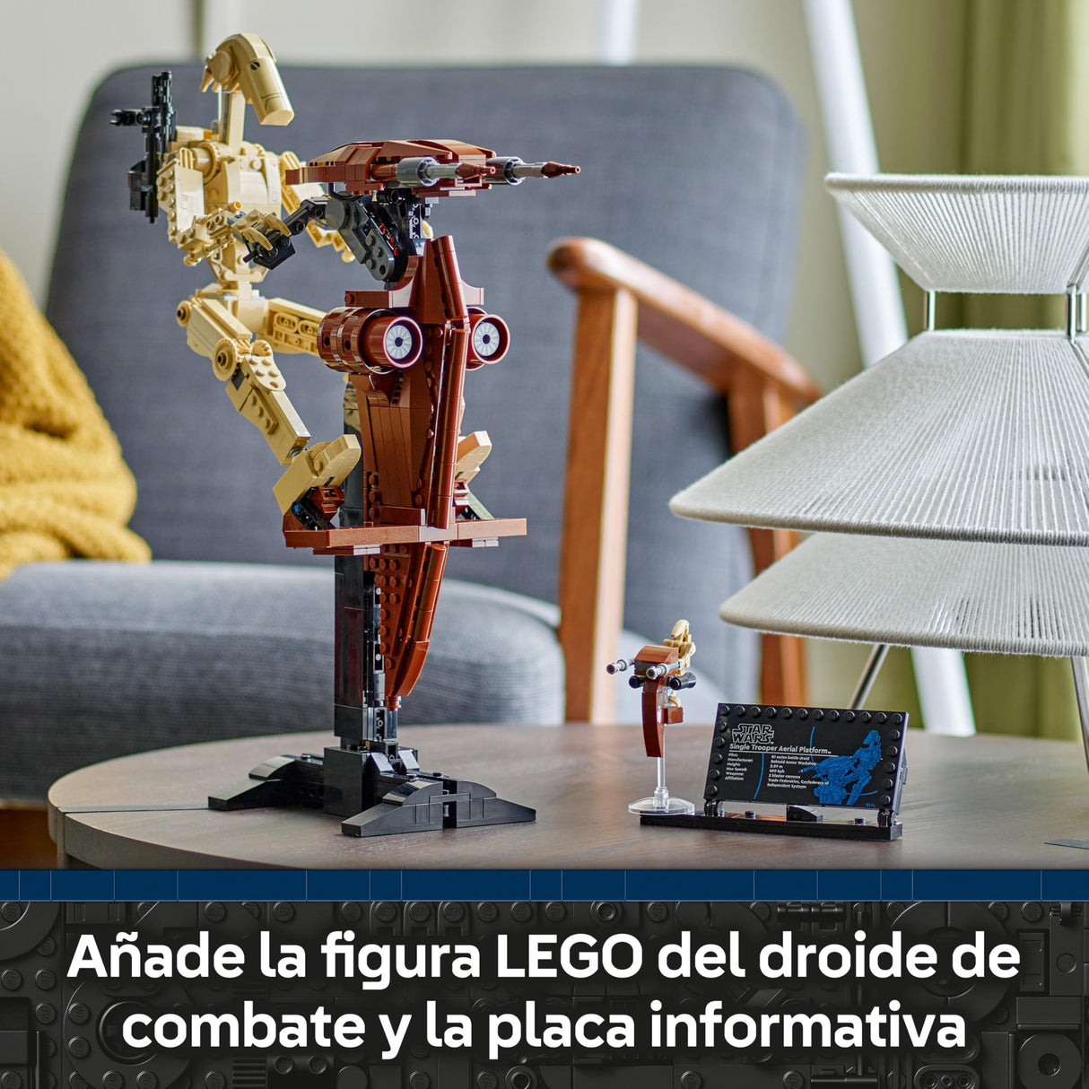 LEGO Star Wars 75428 Droide de Combate con STAP - Figura Articulada de Juguete - Decoración del Dormitorio - Regalo para Niños y Niñas de 12+ Años y Adolescentes Fans de La Amenaza Fantasma