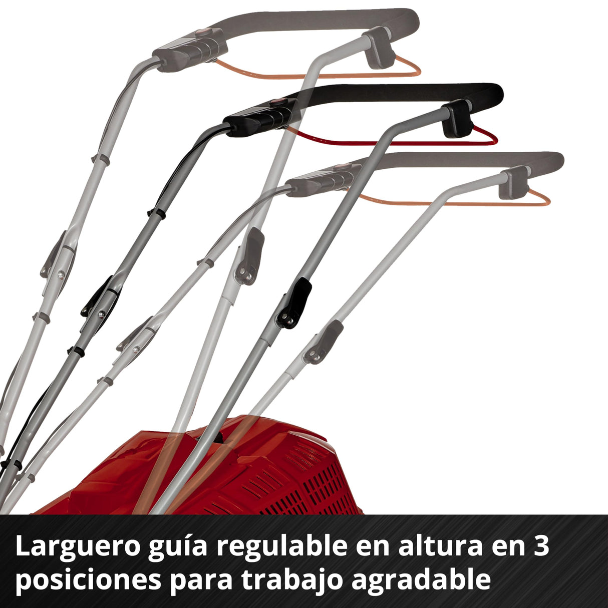 Einhell Cortacésped inalámbrico GE-CM 36/43 Li M-Solo (Ion de Litio, 36 V, hasta 600 m², Ancho de Corte de 43 cm, Ajuste de Altura de Corte Central de 6 Niveles).