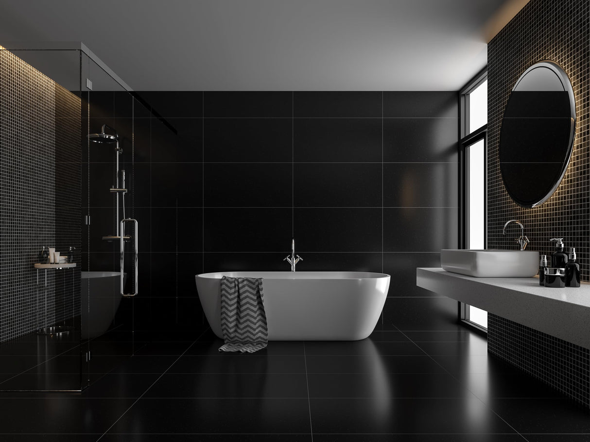 Airflow QT100 B Negro Extractor Baño – Silencioso 25 dB(A), 5W, IP45, 2 Velocidades 21/25 L/s, Pared/Techo, Ingeniería Alemana, Certificado QuietMark, Garantía 3 Años
