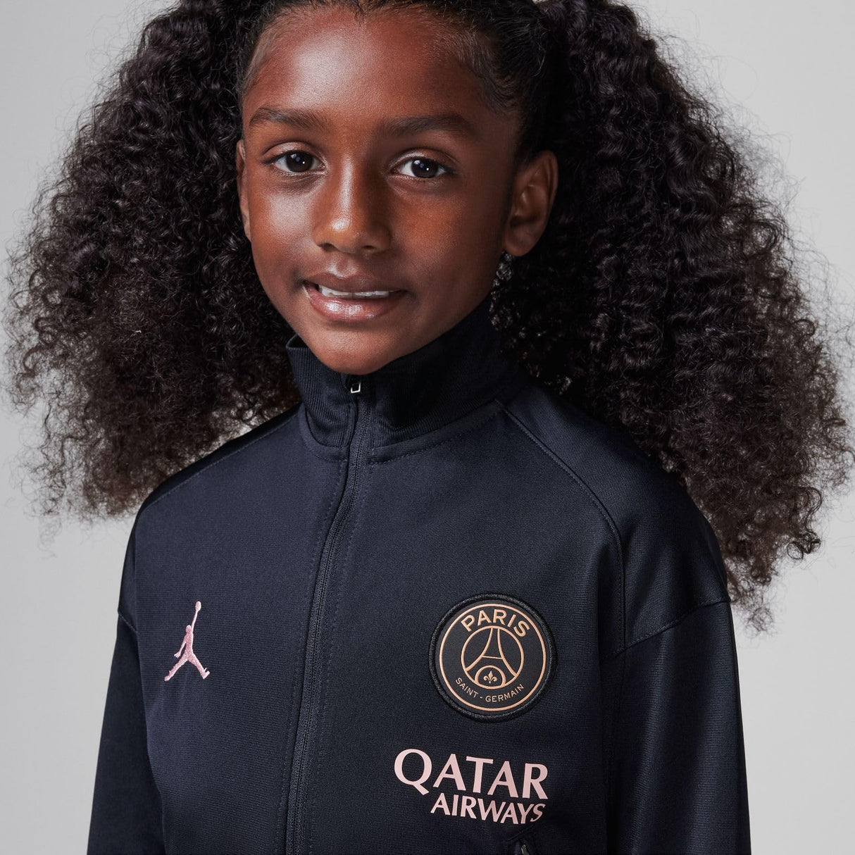 Tercera Equipación Strike París Saint-Germain Chándal De Fútbol De Tejido Knit Jordan Dri-Fit - Niño/A, Black/Rust Pink/Rust Pink, FQ2660-013, L