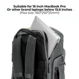 K&F Concept Mochila Cámara Profesional, Bolsa Fotógrafos Cámara Impermeable de Gran Capacidad para Camera Reflex Digital DSLR, Adecuado para viajes al aire libre senderismo fotografía Dorado
