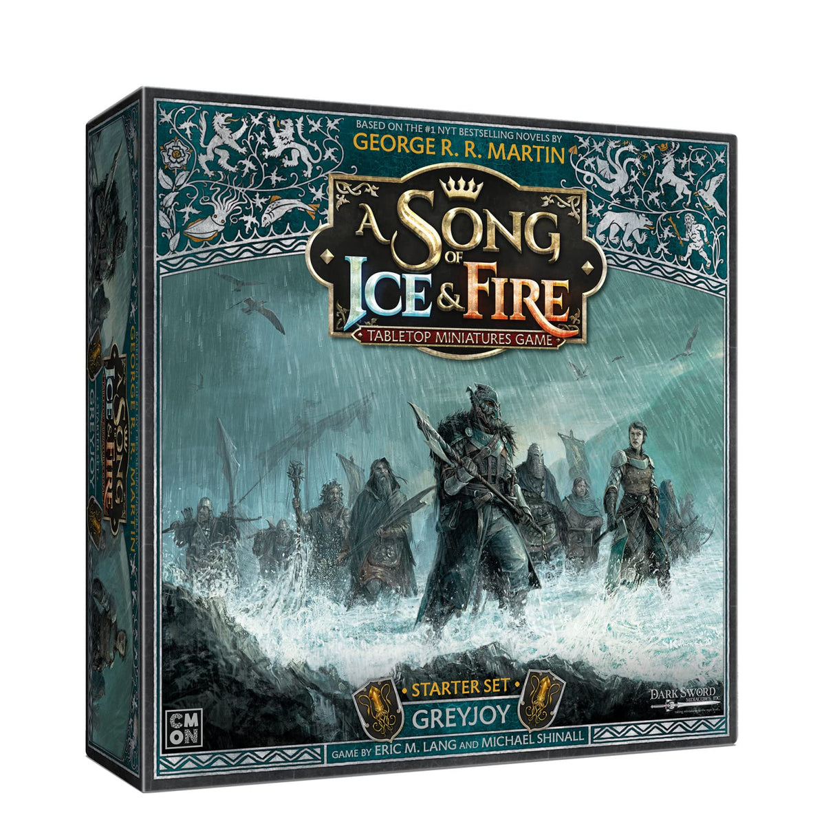 Una canción del Hielo y el Fuego: Juego de miniaturas de Mesa – House Greyjoy Starter Set Estrategia en Miniatura para Adolescentes y Adultos Mayores de 14 años para 2 Jugadores