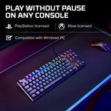 HyperX Alloy Origins Core PBT - Teclado mecánico para Juegos TKL, Teclas PBT, iluminación RGB, Compacto, Cuerpo de Aluminio, Personalizable NGENUITY, Memoria integrada, Interruptor táctil