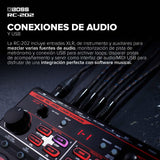 BOSS RC-202 Loop Station | Loops con las manos para creadores musicales progresivos | Dos pistas estéreo | 64 memorias de frase | Interfaz de audio/MIDI USB