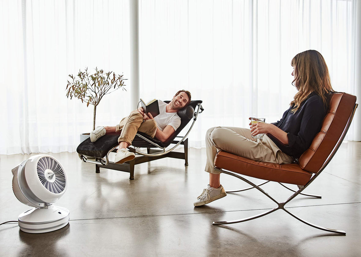 Rowenta Air Force Intense - Ventilador de calefacción 2 en 1, silencioso, multioscilación ecológica, modo automático, función de inicio diferido, mando a distancia, HQ7152F0, color blanco