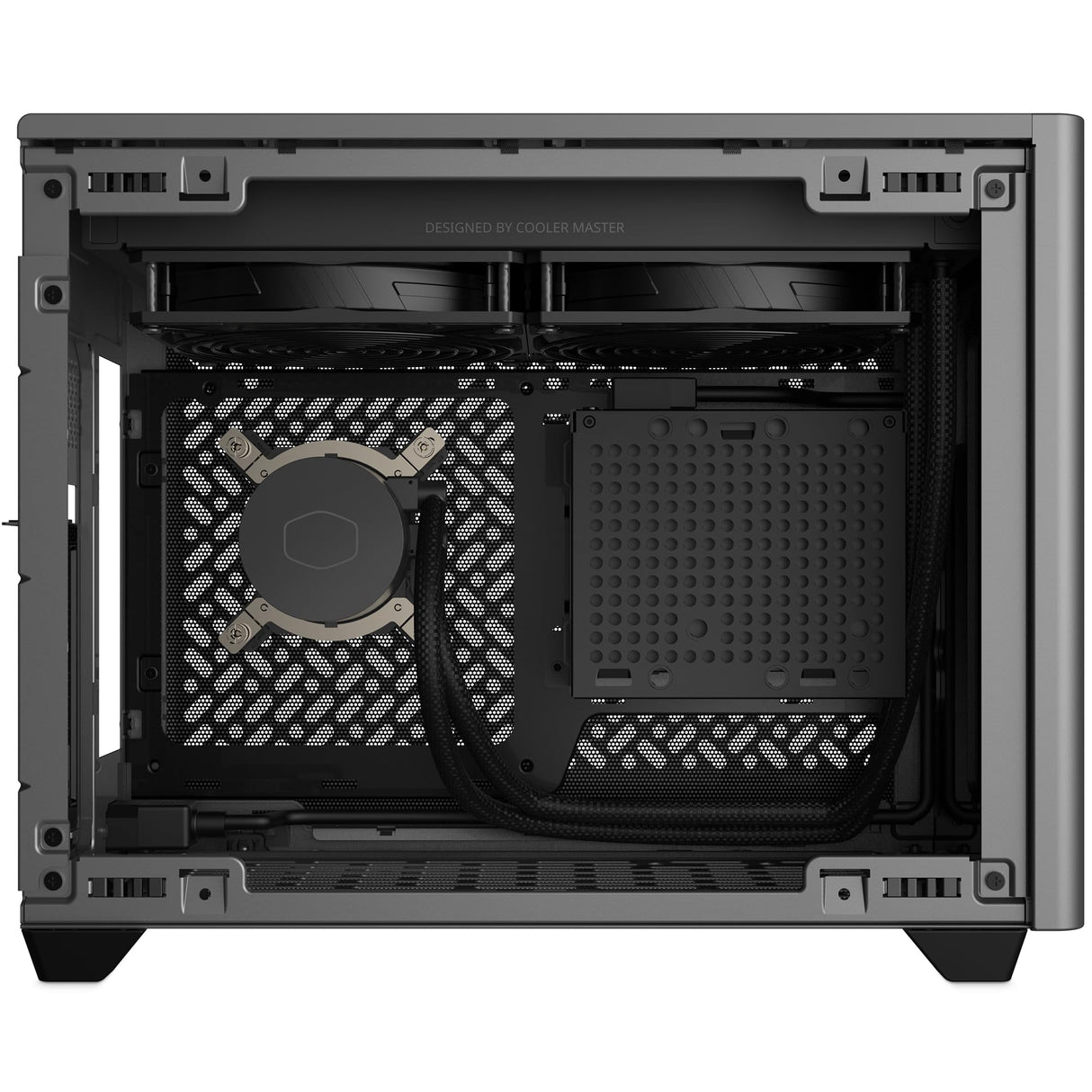 Cooler Master NR200P MAX V2 Caja PC Mini-ITX SFF - Refrigeración AIO 280mm, PSU 850W SFX Gold ATX3.0, Diseño Mejorado, Admite GPU Grandes, Cable Riser PCIe4.0, Puerto USB3.2 Gen2x2 Tipo-C - Enchufe UE