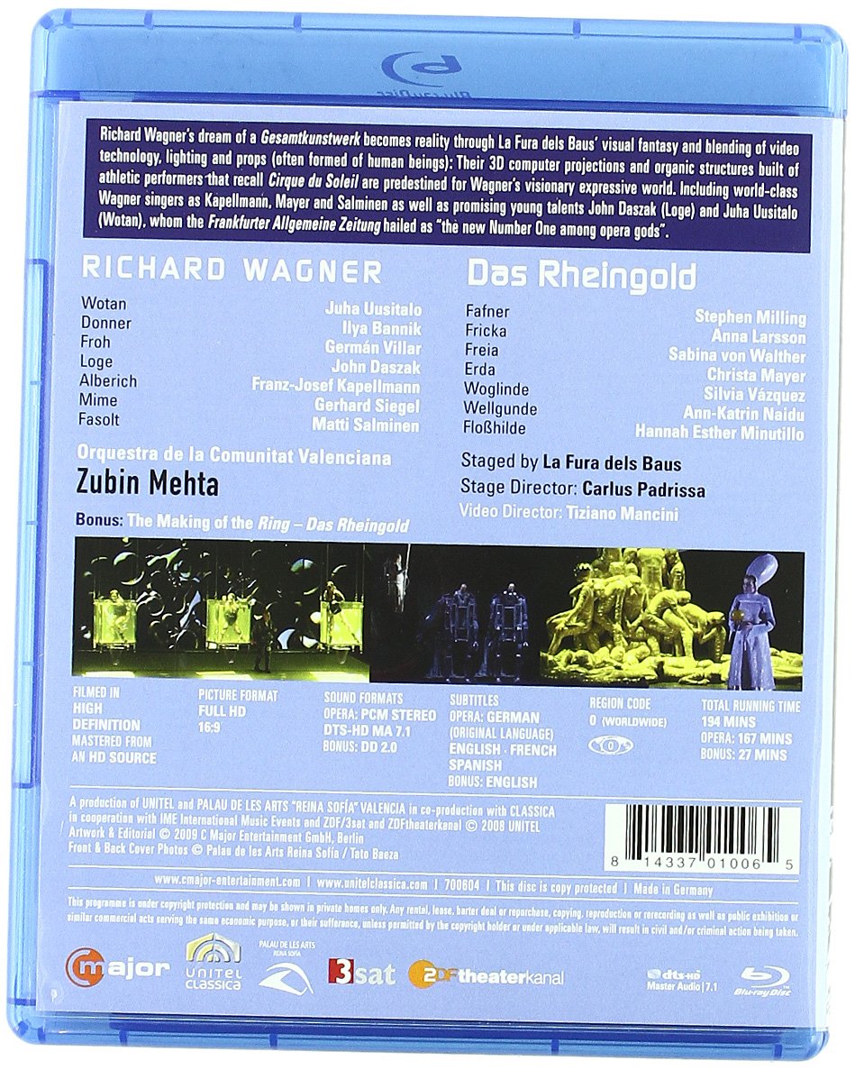 Richard Wagner - Der Ring des Nibelungen [Blu-ray] [Limited Edition] [Reino Unido]