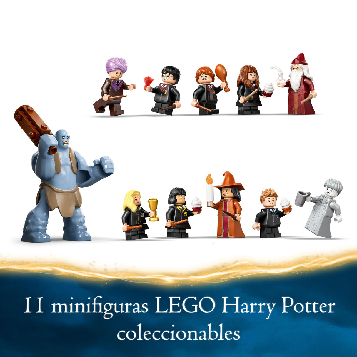 Lego Harry Potter Castillo de Hogwarts: Gran Comedor de la Escuela de Magos de Juguete, 11 Minifiguras Incluidas Hermione Granger y Ron Weasley, Regalo para Niños y Niñas de 10 Años o Mas 76435