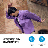 Sennheiser ACCENTUM Edición Especial - ACCENTUM Auriculares Bluetooth BTD 600 - Duración de la batería de 50 Horas, tecnología híbrida ANC, dongle con Adaptador USB-A/USB-C - Negro/Cobre