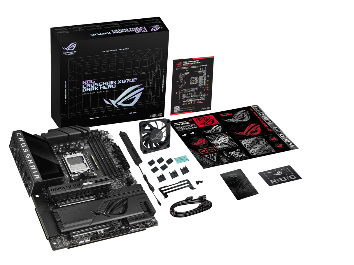 ASUS ROG Crosshair X870E Dark Hero Gaming Placa Base Socket AMD AM5 (ATX, DDR5, Advanced AI PC, 10 GB Ethernet, WiFi 7, 2 x PCIe 5.0 M.2, 2 x USB4, 2 x USB 20 Gbps)