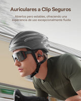 Baseus MC1 Auriculares Abiertos, Auriculares Bluetooth con Clip & 40H de Autonomía, Calidad de Sonido HiFi Bass Ai, Cómodos & Ligeros (5,2 g), Clip con Protección IP57 contra el Polvo & el Agua