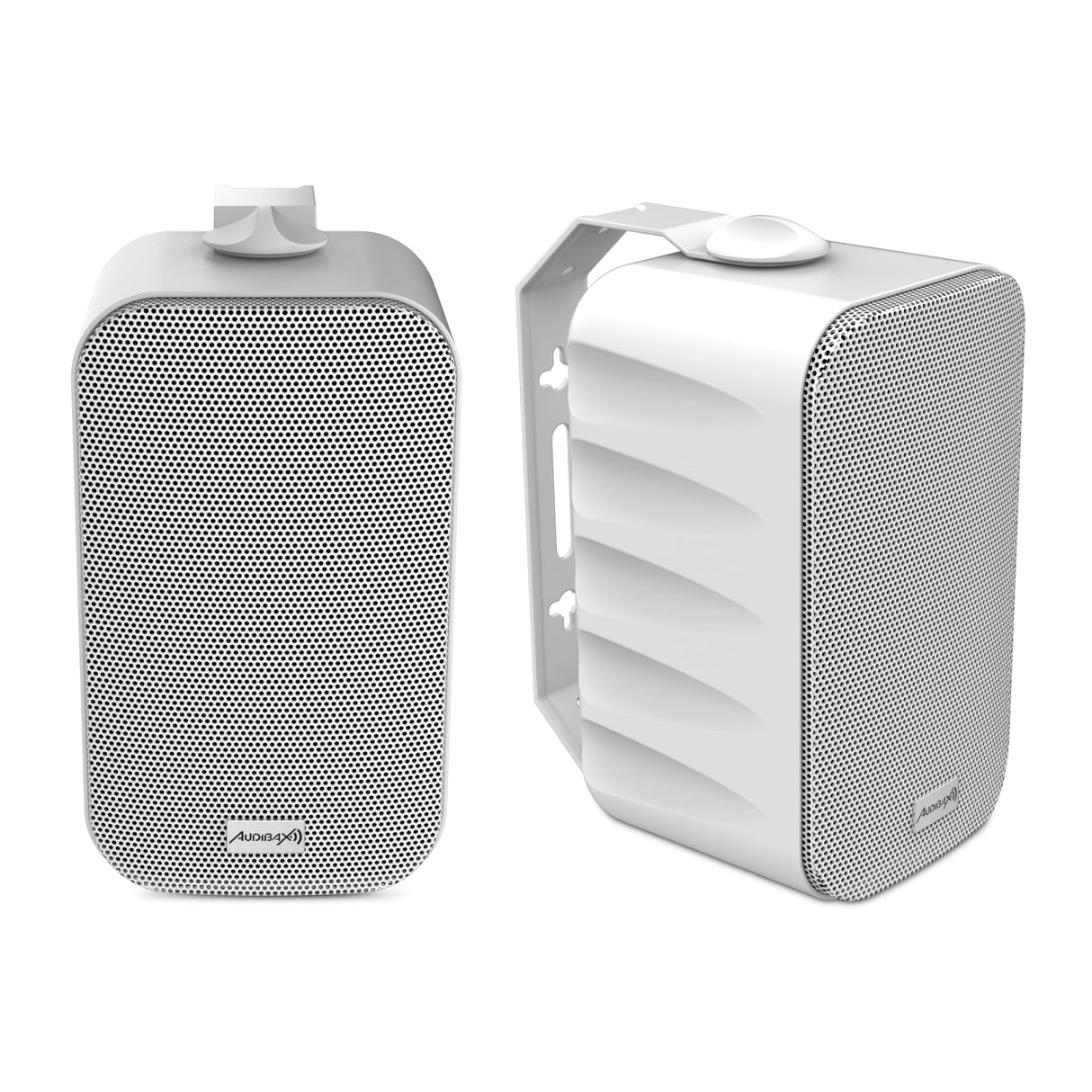 Audibax Delta 52 BT White Pareja de Altavoces Bluetooth – Altavoces Activos de Alto Rendimiento para Pared – Compatible con Bluetooth - Alto Rango de Frecuencia (80Hz-20kHz) - Sonido Envolvente