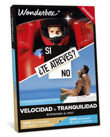 WONDERBOX - Caja Regalo - ¿Te Atreves? Velocidad O Tranquilidad - 1 Actividad Extrema o 1 Estancia de Lujo para 2 Personas - 1300 Actividades extremas o 1200 estancias de Lujo - Ideas Regalo