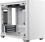 Cooler Master MasterBox NR200P Caja Ordenador Mini ITX, Panel Lateral Cristal Templado, Opciones de Enfriamiento óptimos, Exposición GPU Vertical, Accesibilidad 360 Grados Sin Herramientas, Blanco