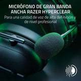 Razer BlackShark V2 HyperSpeed para PC - Auriculares para esports inalámbricos y ligeros (280 g, Micrófono HyperClear, Diafragmas TriForce de titanio de 50 mm, Bluetooth) Negro