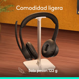 Logitech Zone 305 for Business, auriculares inalámbricos Bluetooth con micrófono, para Microsoft Teams, compatible con Windows, Mac, Chrome, Linux, iOS, iPadOS, Android - Negro