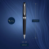 Waterman Expert Ballpoint Pen, Matt Black Chrome Trim with Medium Point