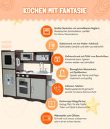 Bayer Chic 2000-Cocina Infantil, Color marrón, Plateado, 91 x 30 x 82, 5 cm (305 10)