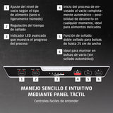 CASO VacuChef 40 - Envasadora al vacío profesional de cámara compacta - Potente capacidad de vacío de 70 L/min - Cámara con capacidad de 3 litros - acero inoxidable