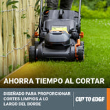 WORX Cortacésped 40V Máx. (2x20V) | PowerShare | WG743E | Incluye 2 baterías 4Ah y Cargador Doble | 40 cm | Ajuste de Altura | 6 Posiciones y 45 L de depósito