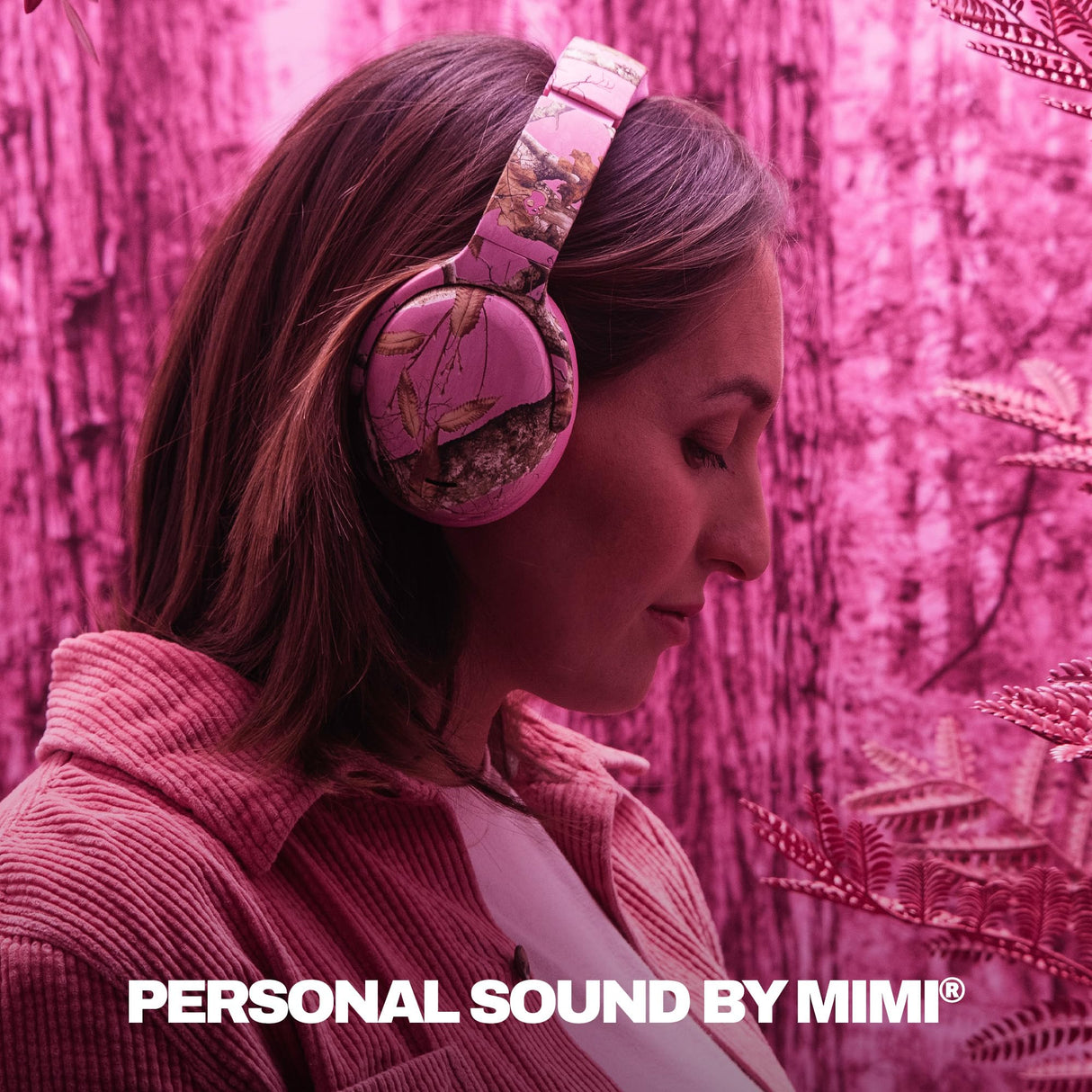 Skullcandy Crusher ANC 2 Over-Ear Noise Canceling Wireless Headphones with Sensory Bass, 50 HR Battery, Skull-iQ, Alexa Enabled, Microphone, Works with Bluetooth Devices - Realtree Edge Pink