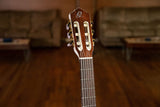 Ortega RCE145WH - Guitarra electroacústica (abeto macizo y caoba, tamaño 4/4), color blanco