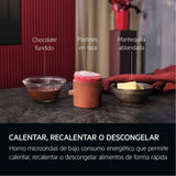 AEG OS5MG20EB Horno Microondas Integrable, 20 L, 800 W, Función Grill, Display LED Táctil, Apertura Electrónica, Color Negro con Acabado Inox Antihuellas