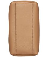 DKNY Willa Satchel, 100% Poliuretano Mujeres, Capuchino, Large