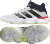 adidas Courtstabil Indoor Performance Shoes, Calzado Deportivo Hombre, Cloud White/Aurora Met. / Aurora Plum, 45 1/3 EU