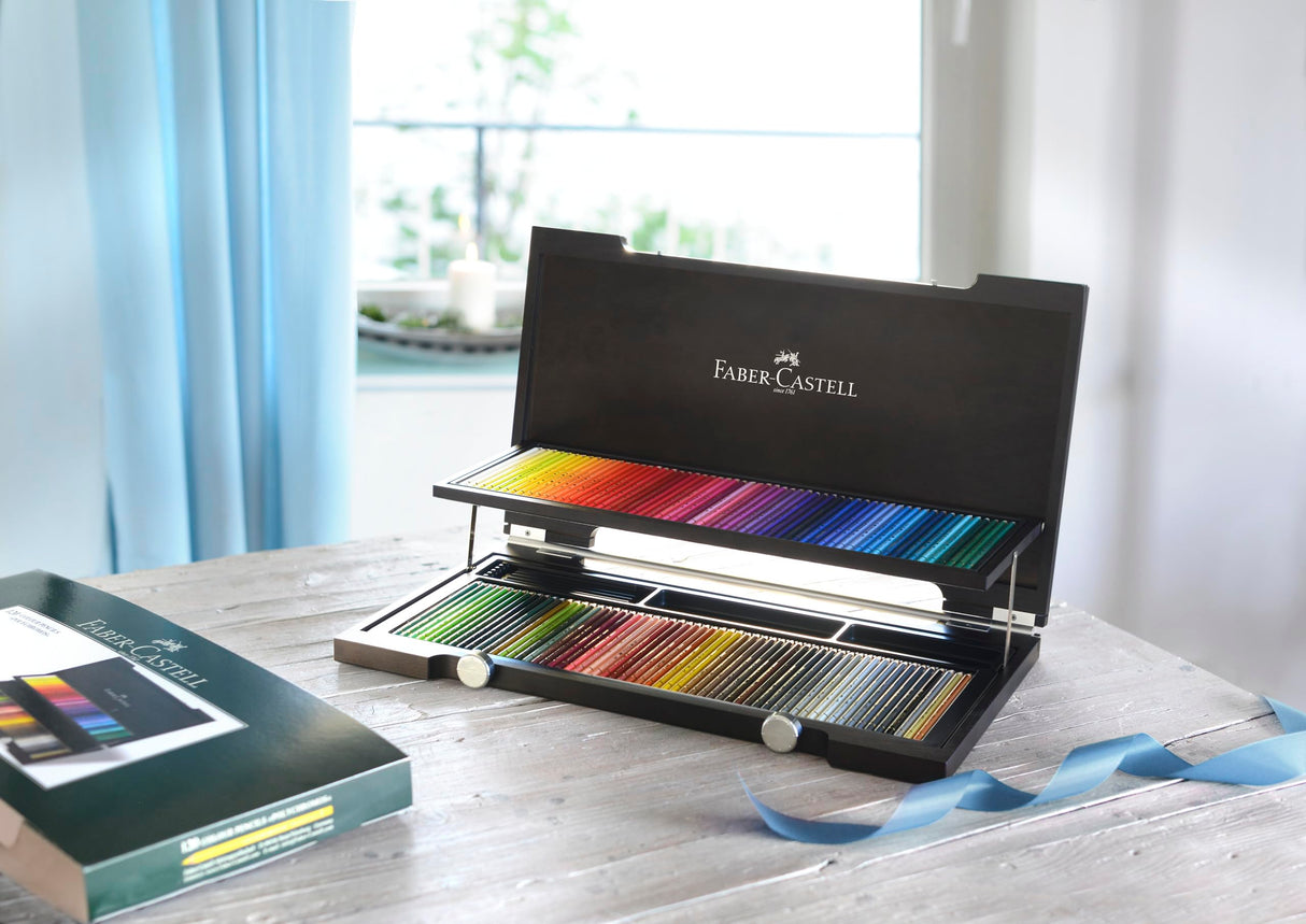 Faber-Castell 110013 - Estuche de Madera con 120 Ecolápices Polychromos - Multicolor