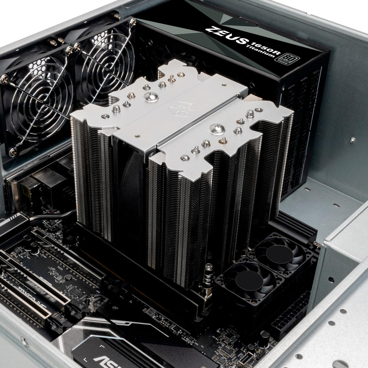 SilverStone Technology SST-XED120S-WS, Disipador para CPU de calidad industrial y factor de forma 4U con TDP 450W para zócalos de servidores Intel & AMD